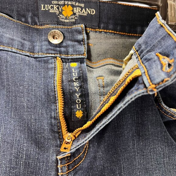 Lucky Brand Blue Denim Jeans Sweet N Low Bootcut 12/31R Classic Style Mid-Rise - Picture 6 of 16